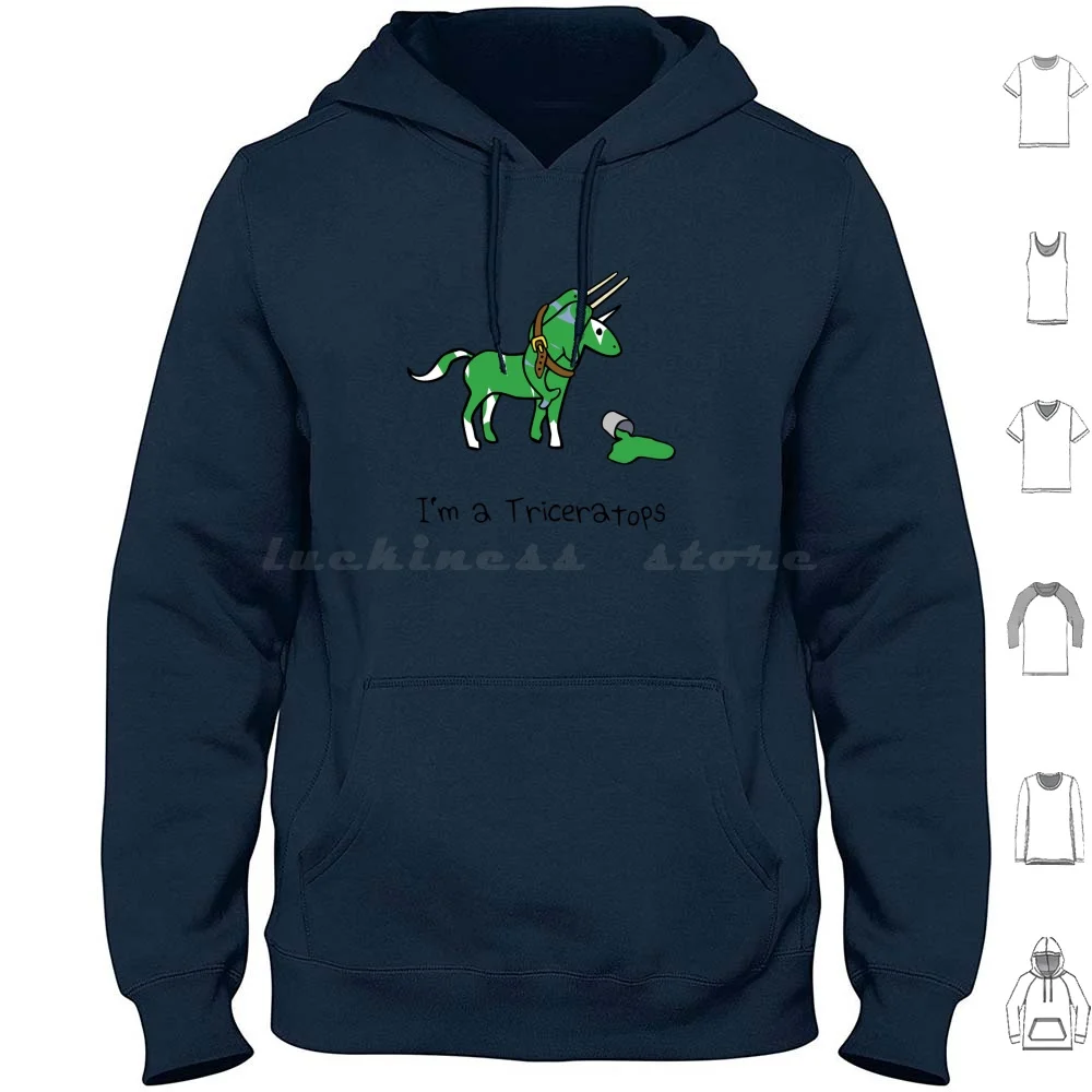 I'm A Triceratops ( Unicorn Narwhals ) Hoodies Long Sleeve Unicorn Unicorns Narwhals Narwhal Triceratops Dinosaur