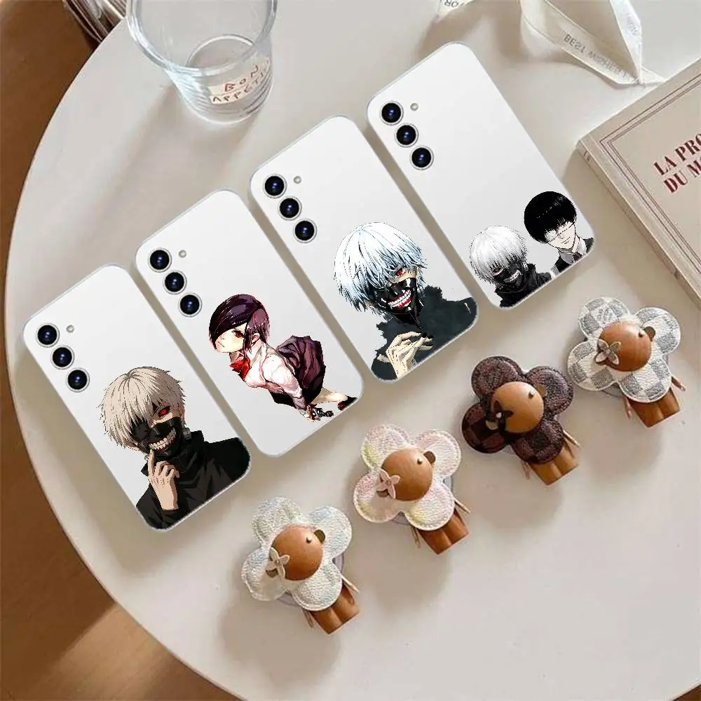 Anime T-Tokyo Ghoul Phone Case For Samsung Galaxy S21 S22 S23 S24 S25ULTRA FE Ultra Plus5G A52S Transparent Cover