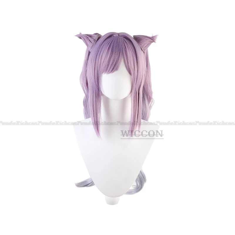 لعبة Genshin تأثير Keqing ازياء تأثيري للنساء ، زي أنيمي ، شعر مستعار ، فستان لوليتا ، أرجواني ، هالوين