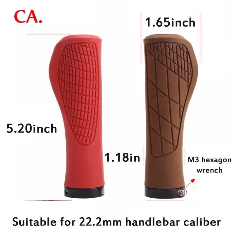 ODI Mountain Bike Grips Ergonomics Bicycle Grips Non-slip Motorcycle Scooter Grip Shock Absorption Mtb Bicycle Cuffs Lockable