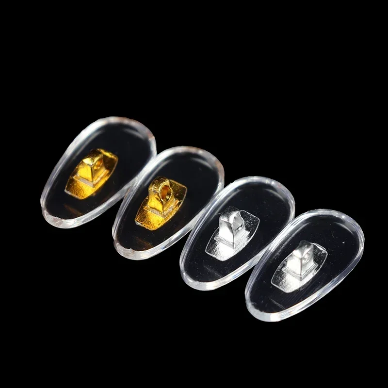 10 Paar Silikon-Nasenpads zum Anschrauben, PVC-Aluminium-Kernstütze für Brillen, unterstützt Brillenzubehör – Detail 6