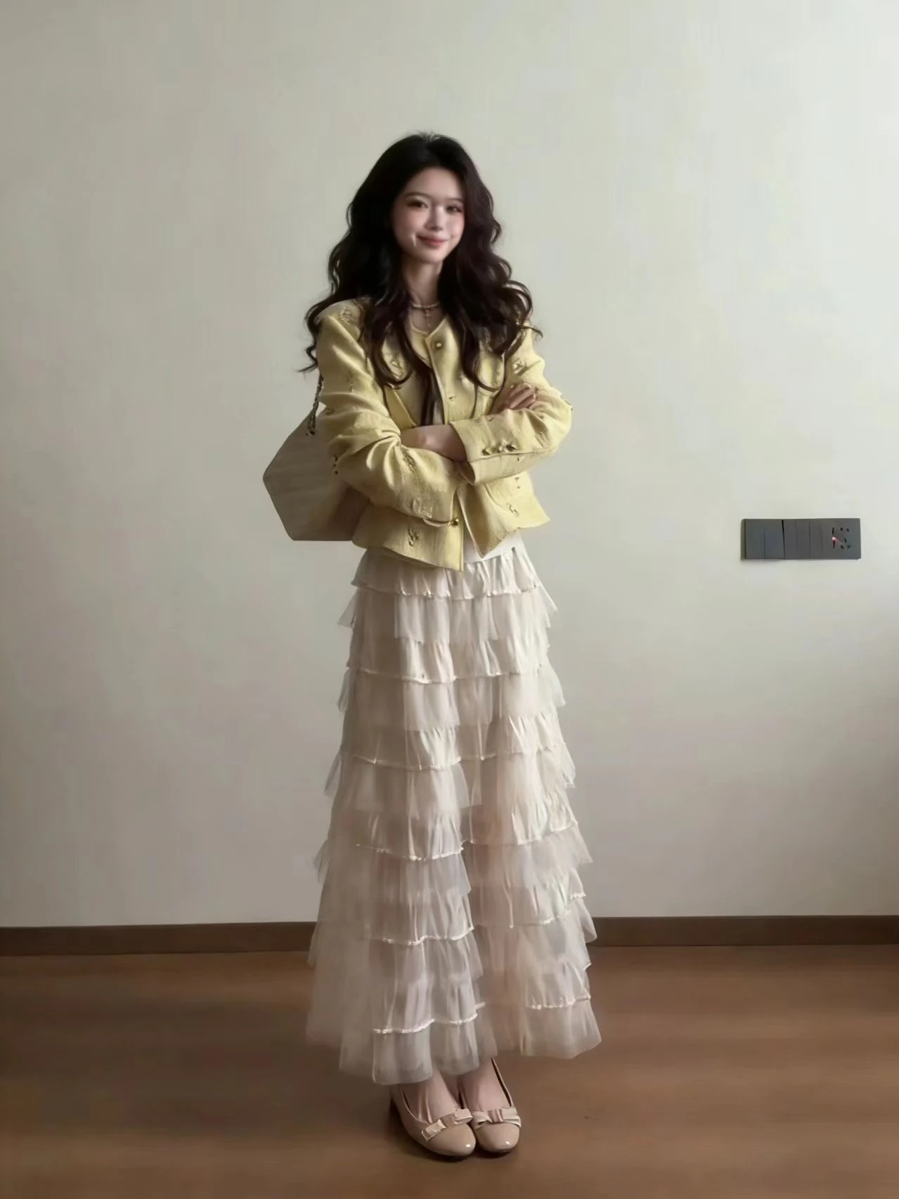 

Юбка А-силуэта с объемной вышивкой, длинная, из фатина, многослойная, для женщин и девочек