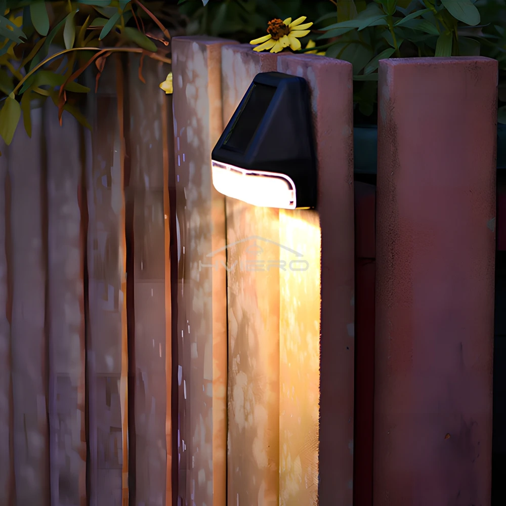 Home LED Solar Wall Lamp Road Light Induction Outdoor IP65 Rainproof Courtyard Garden Decoration Staircase Night Lighting Bright