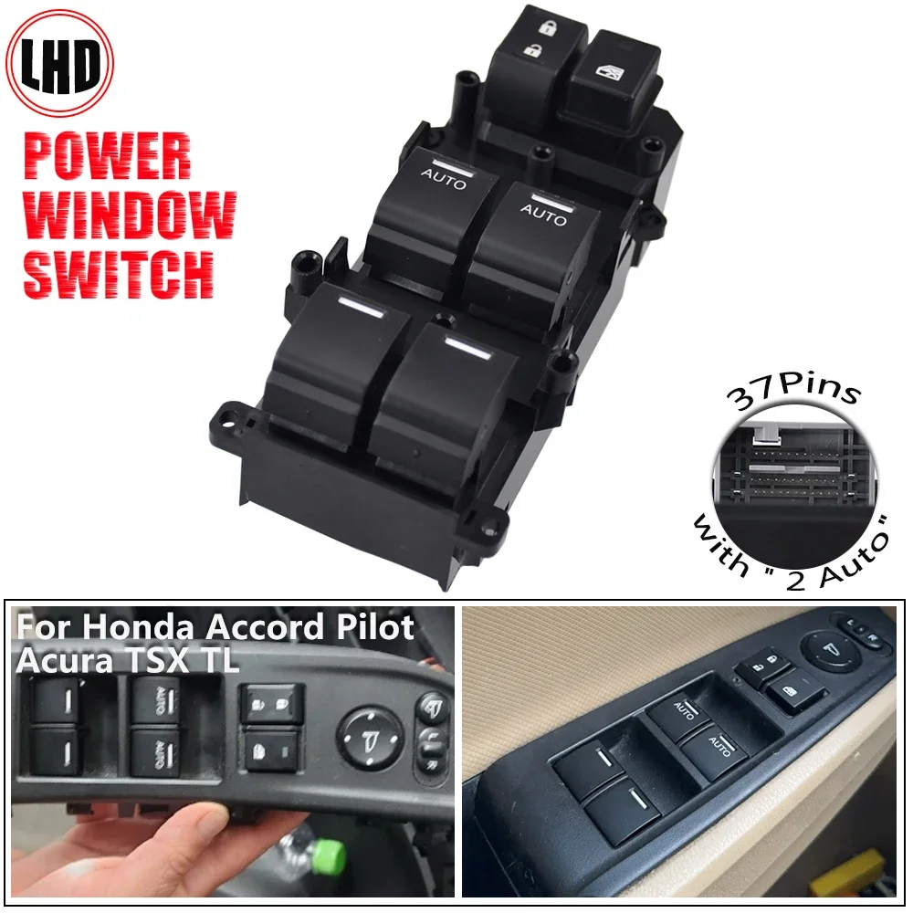 35750-SZA-A31 Double Auto Electric Power Window Control Switch For Honda Accord 8 VIII Pilot 2011-2015 35750SZAA31