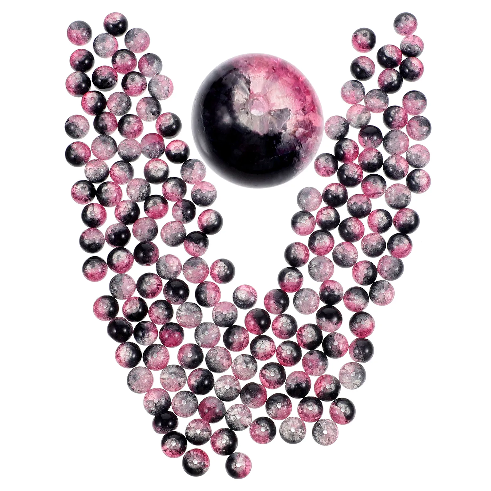 150 قطعة الخرز الزجاجي فضفاض مشرق ملون DIY بها بنفسك حبة سلسلة للمنزل ديكور رباط للستائر أكاليل مستلزمات صناعة المجوهرات