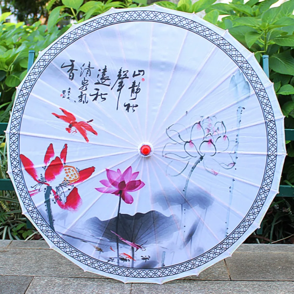 

Зонт из промасленной бумаги в китайском античном стиле, 56 см, 10 цветов, костюмы, зонтик для фотографий, детский декоративный зонт