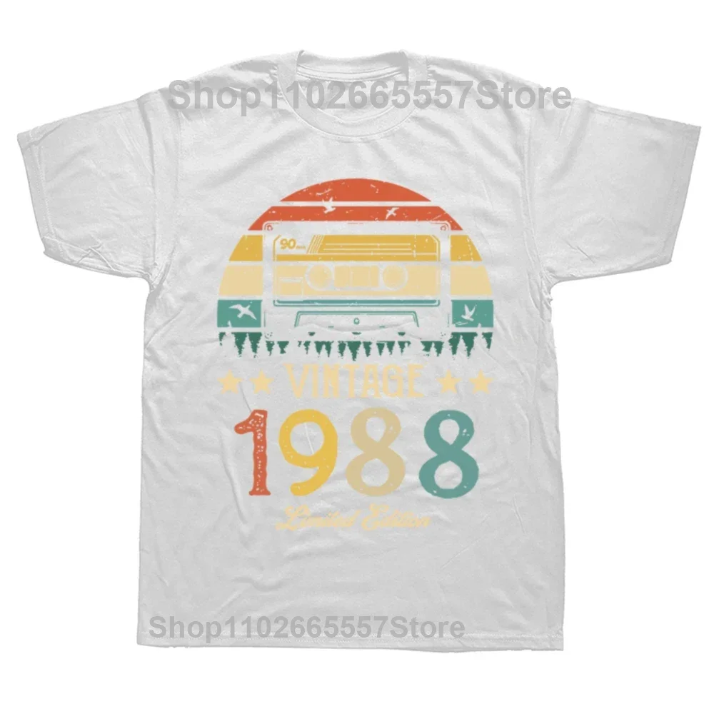 Retro Cassette Vintage Made in 1988 Women T Shirt 36th 36 Years Old Birthday Party Gift Streetwear Men Summer Fashion Tshirt