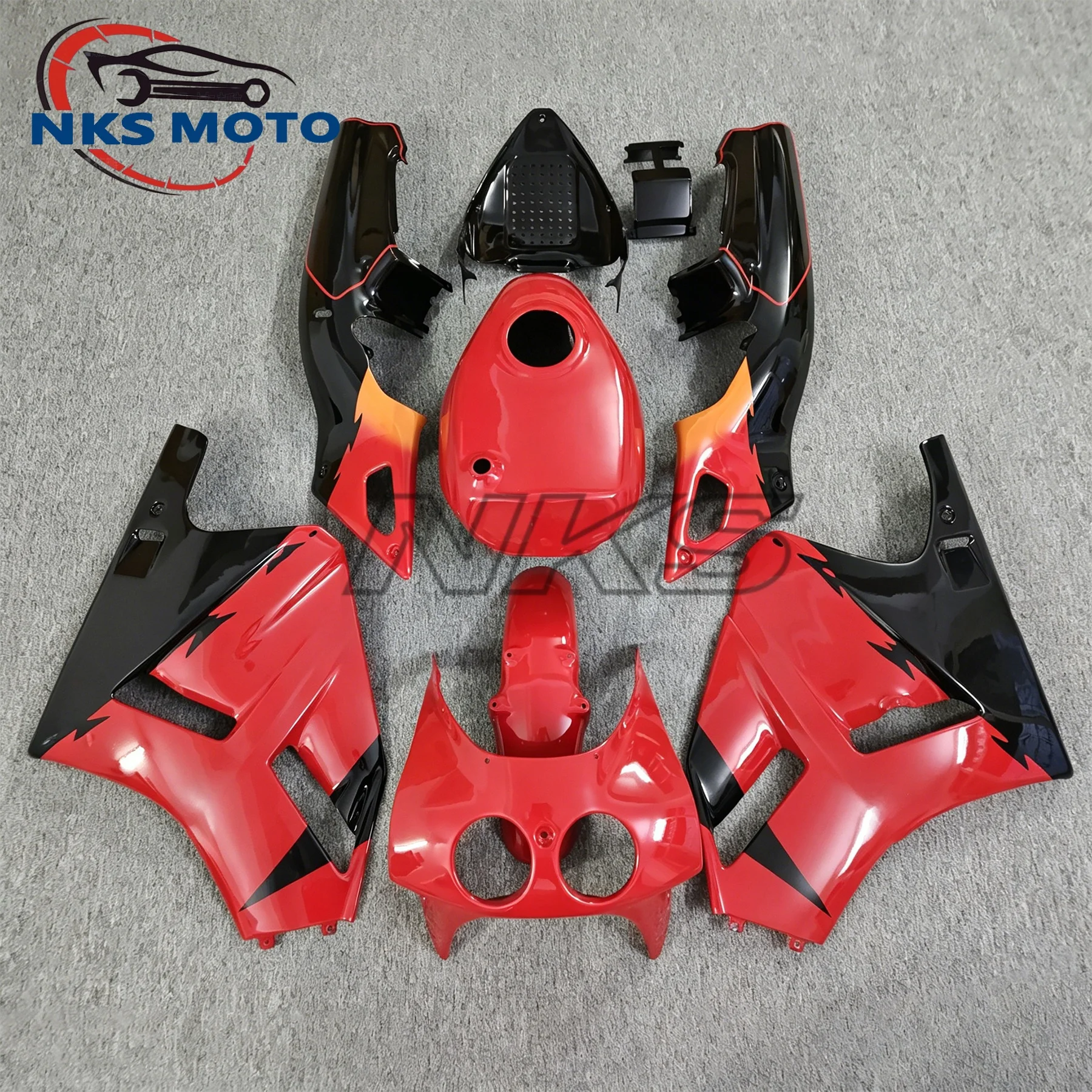 For Honda VFR400 VFR 400 NC30 1988 1989 1990 1991 1992 Cowl Plastic Fairing Kit Injection Pearl Red
