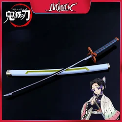 Espada de Cosplay Demon Slayer, hoja de Hashira Kochou Shinobu Nichirin, cuchillo Katana japonés, arma sin cortar, modelo de juguete para chico