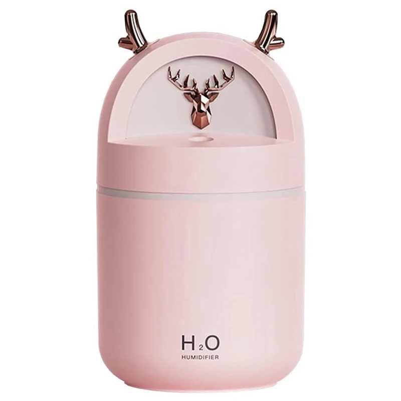 Mini Cute Bedroom Home Office Humidifier, Reindeer USB Car Humidifier, Ultrasonic Multifunctional Portable