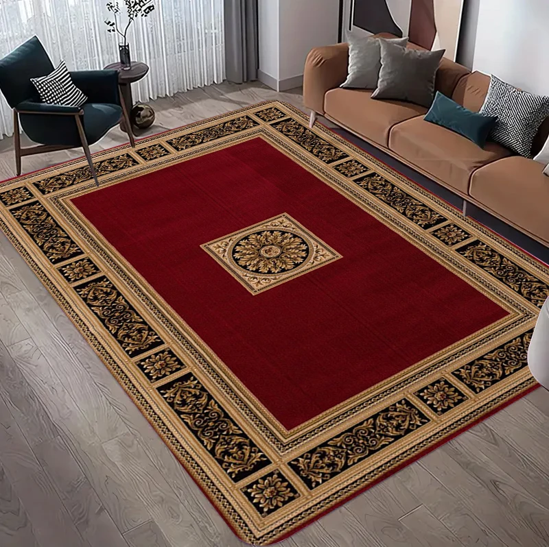 Traditional Persian Medallion Area Rug Vintage Oriental Living Room Carpet Large Floor Mat for Bedroom Entryway Home Decor