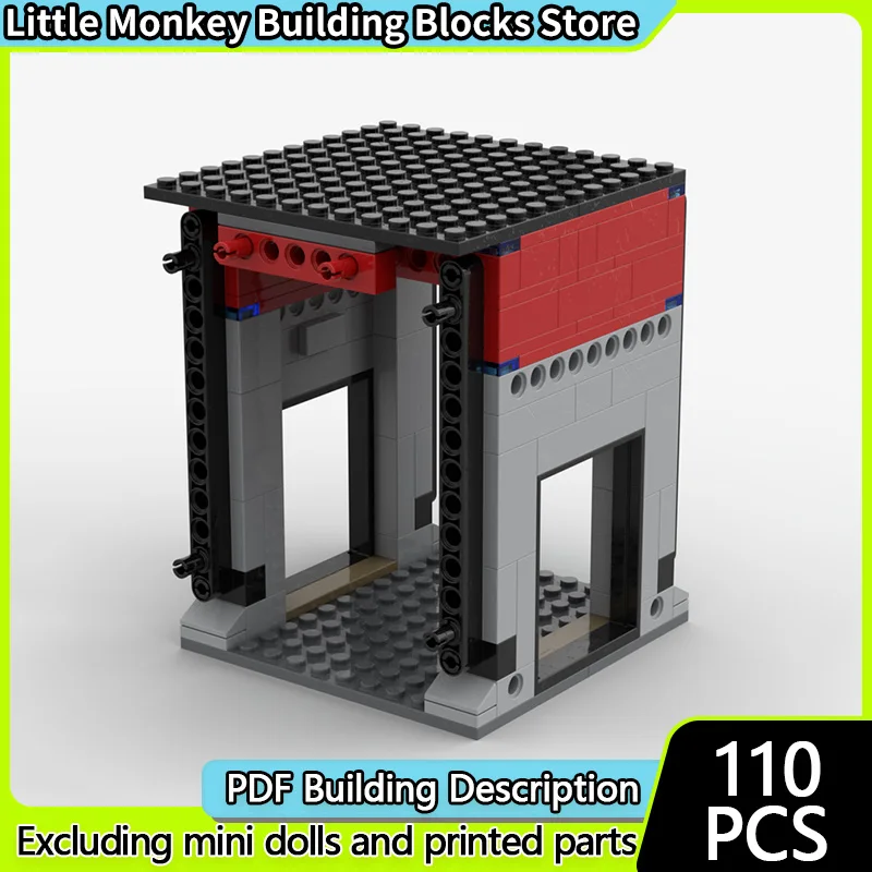 

City Model MOC Building Bricks Speed Racing Car Fire Station Garage Modular Technology Gifts Holiday Assemble Children Toys Suit