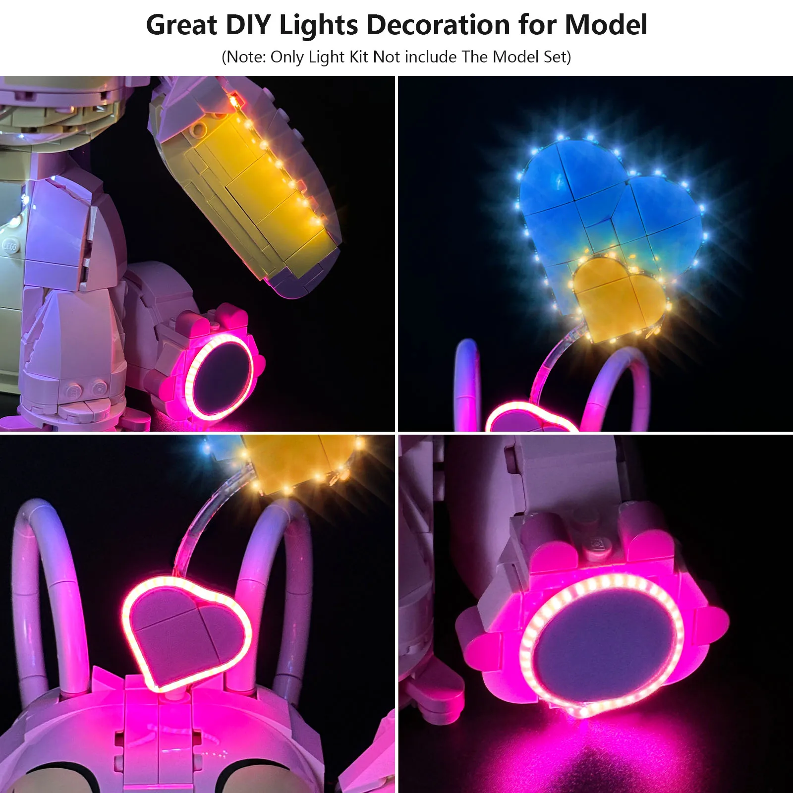 LYBMTWF LED Lighting Kit Compatible with Lego 43257 Toys for Angel   (NOT Include The Model Bricks)