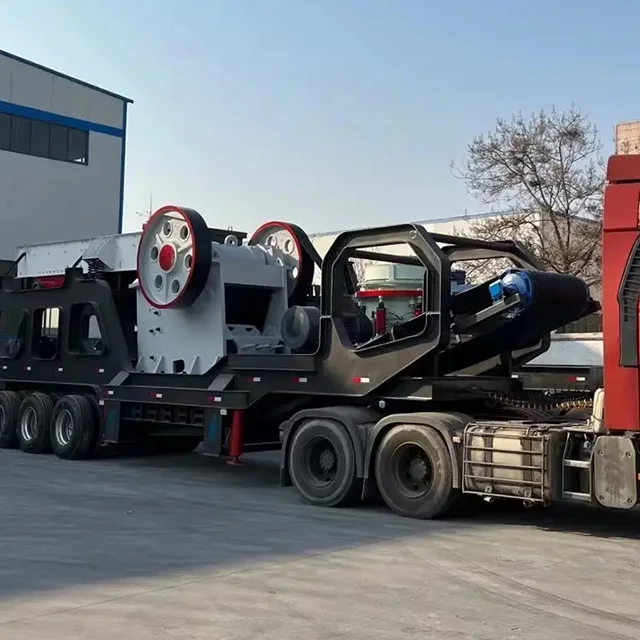 Rust-proof Mobile Stone Crushers Plant CE ISO Certified Movable Jaw Crusher 100ton for Sale