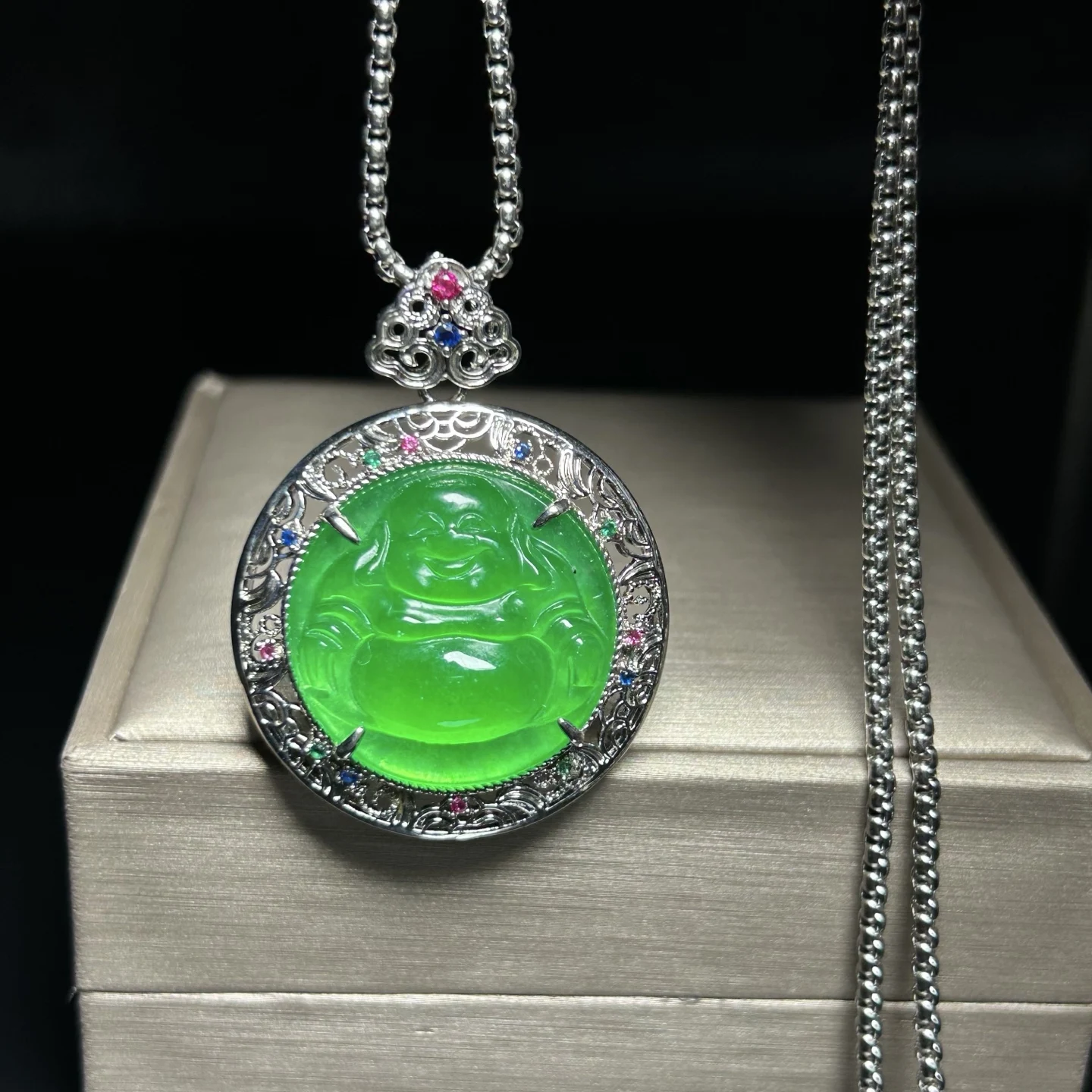 Real Natural high Ice  Jade Jadeite Carved Pendant&Necklaces