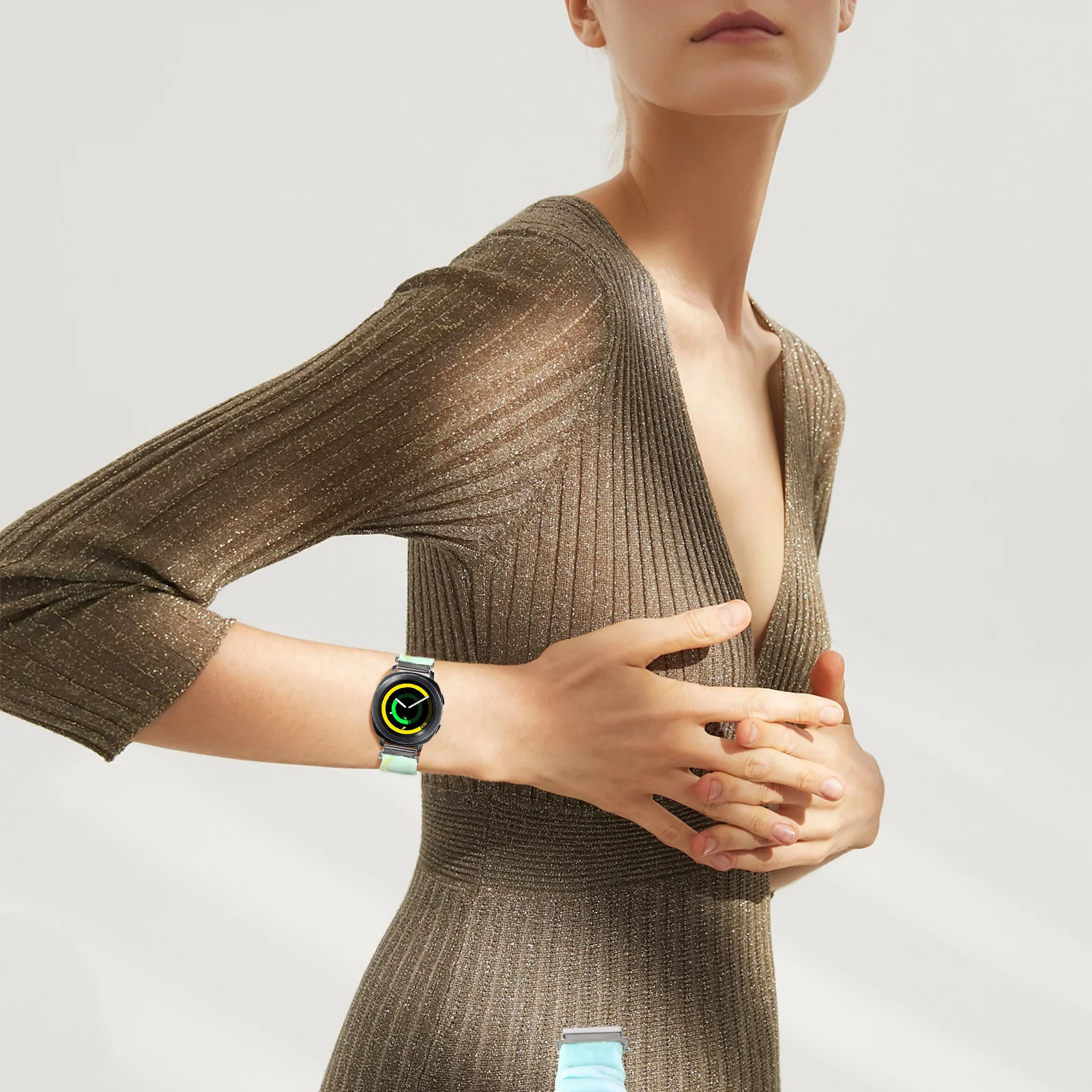 

22Mm Watch Strap Cloth Band for Watch Fashion Replacement Bracelet Soft Elastic Wristband Compatible with 22Mm Interface Perfect