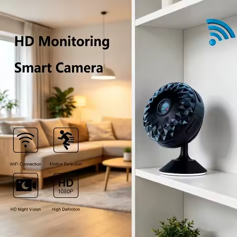 Cámara de Seguridad WiFi W11, Monitor Interior Inteligente Inalámbrico, Base Magnética, Fácil Instalación, Visualización Remota en Tiempo Real para el Hogar, Mascotas y Bebés, Nuevo
