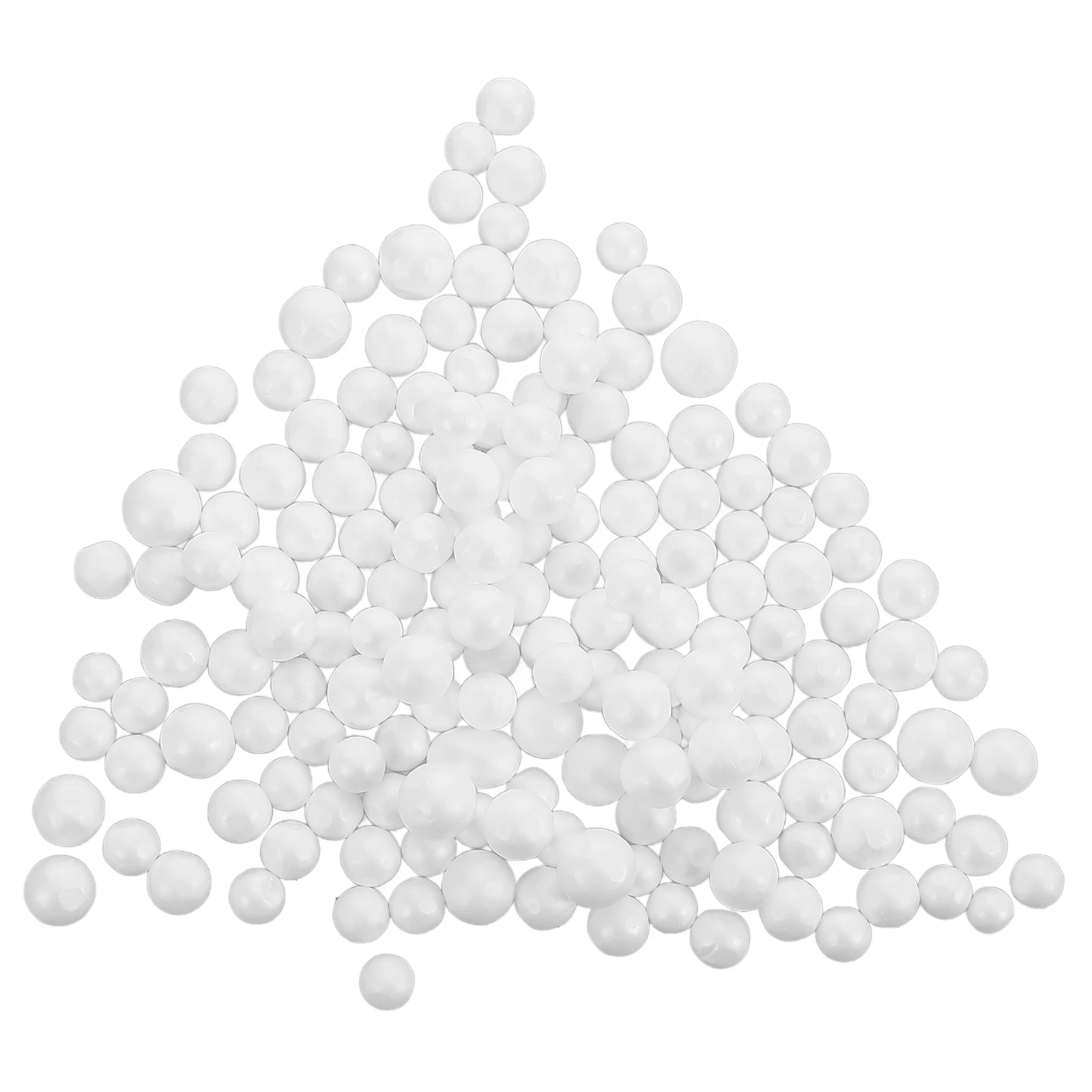 

2pcs Foam Beads Filling Mud Particles Decorative Stuffings 2 Bags White Mini Craft Supplies Vase Filler Projects Toys