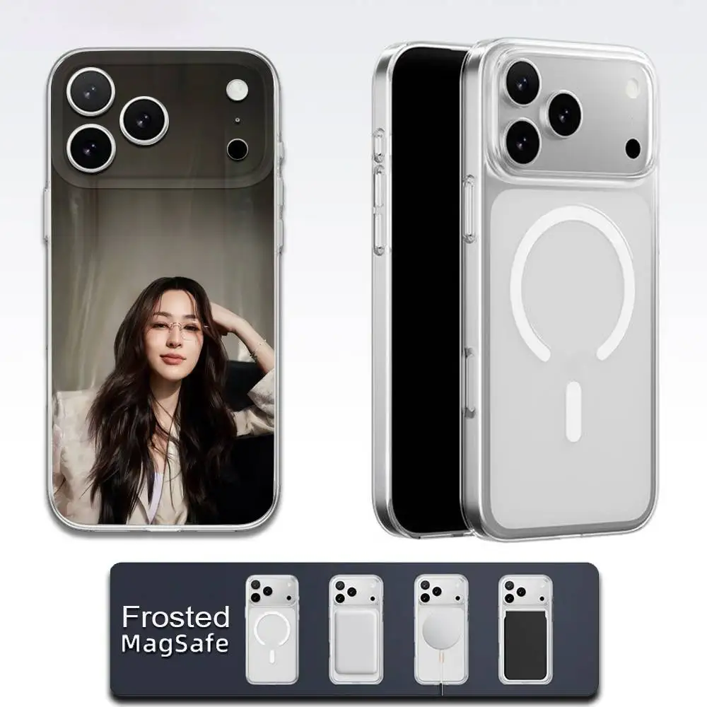 حافظة هاتف الممثلة L-Lingling Kwong لهاتف iPhone 17,16,15,14,13,12,11,Pro,Max,Plus,E,Air,Mini Magsafe شفافة #3