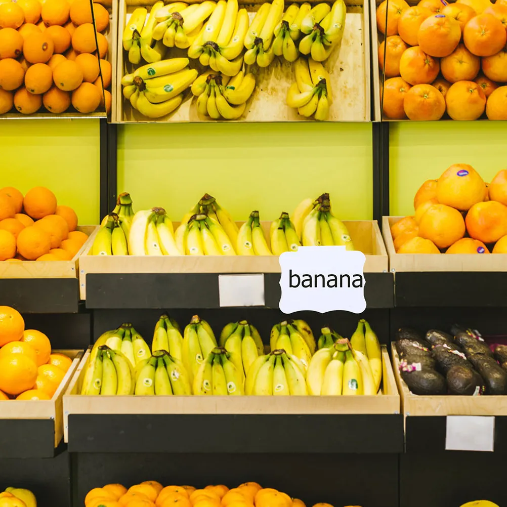 

10Pcs Erasable Price Tag Label Plate Reusable PVC Clip-on for Supermarket Retail Shop Display Sign Washable Water Resistant