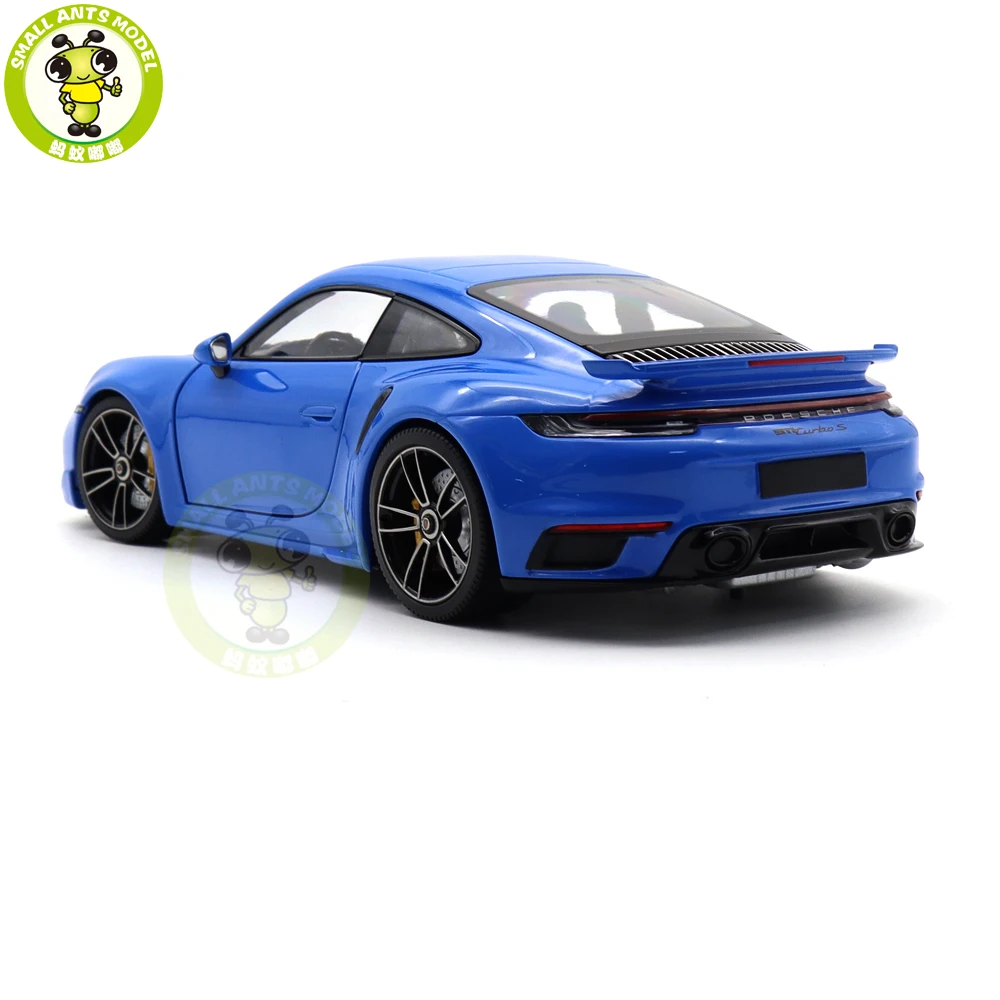 1/18 Minichamps 911 992 Turbo S Coupe Sport Design 2021 Diecast Model Toys Car Gifts For Father Husband Boyfriend