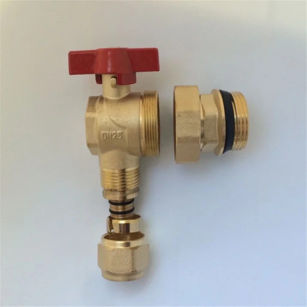 Floor Heating Manifold Main Valve Aluminum-plastic 20-angle Ball Valve Inside And Outside Wire Floor Heating Accessories