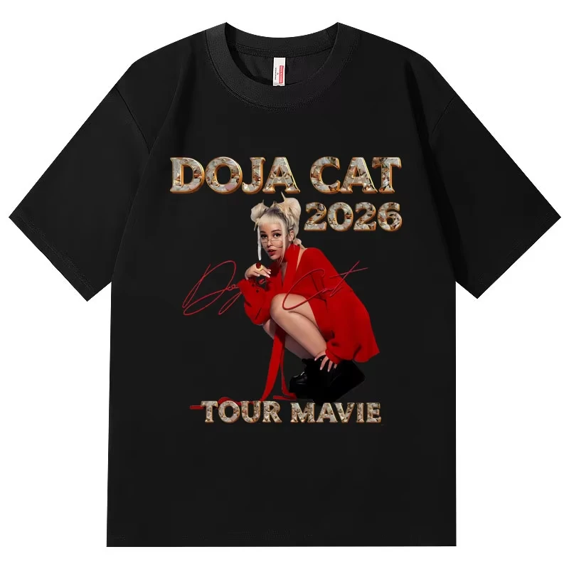 Doja Cat Ma Vie World Tour 2026 T Shirt Men Women Clothing Fashion Hip Hop T-shirt Summer Casual Cotton Short Sleeve T-shirts