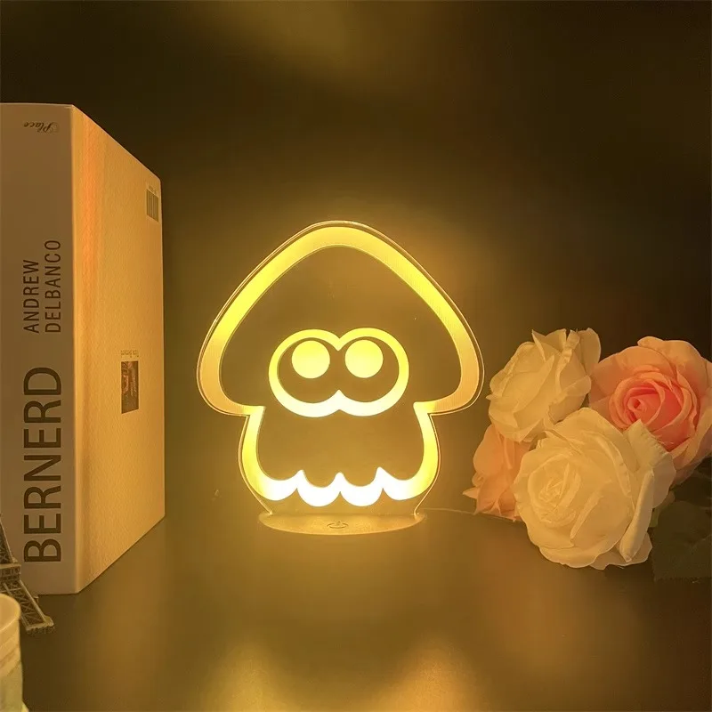 

Spot Usb Night Light Splatoon3 Game Peripherals Ornaments Birthday Gift Anime Model Birthday Gift