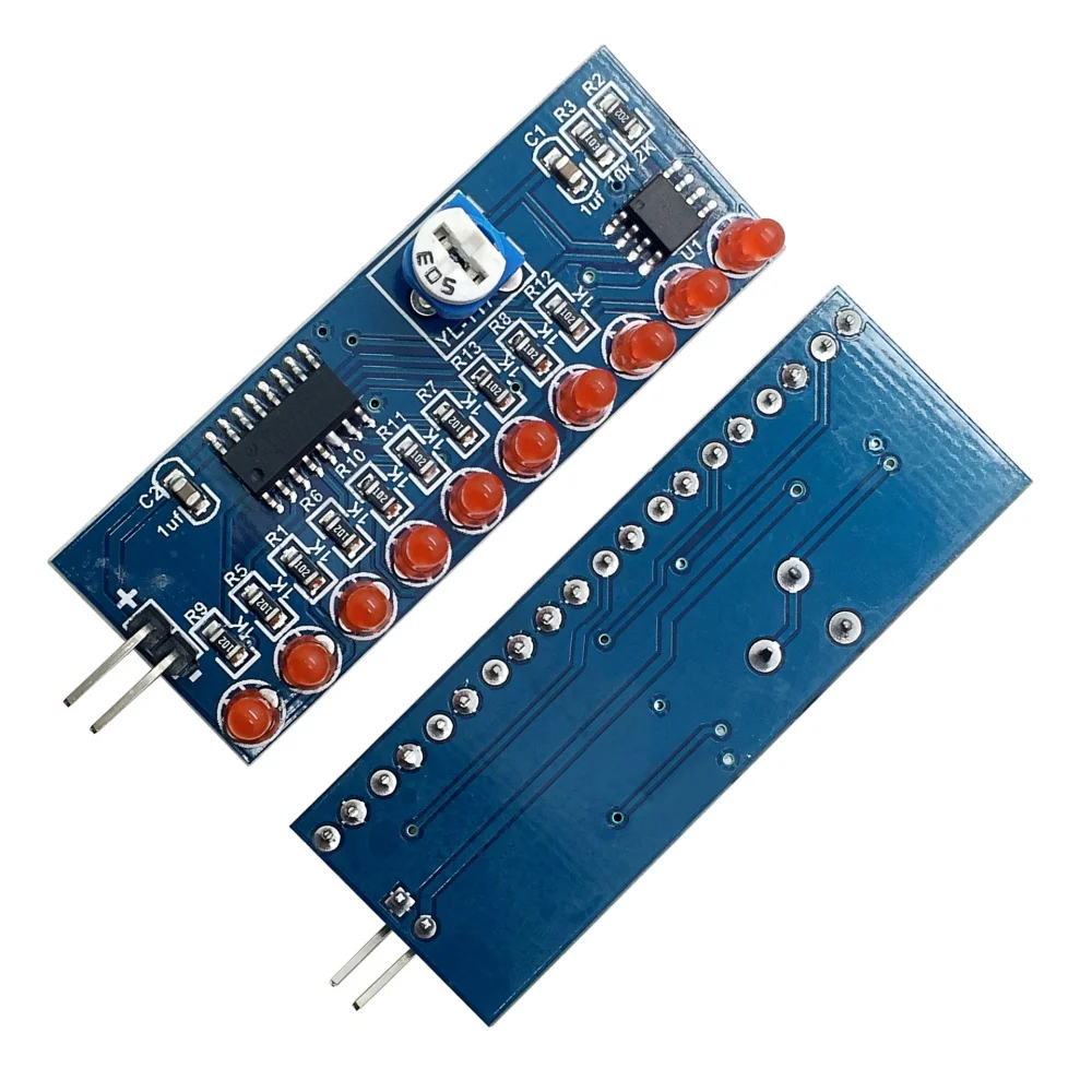 NE555+CD4017 Рабочий светодиодный потоковый светодиодный светильник Электронный производственный комплект DIY Kit (разобранный) Напряжение источника питания: 2,5-14,5 В