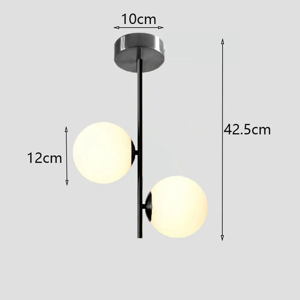 TINLAIBOR Eenvoud Acryl witte bal plafondlamp G9 lampen Gangpad Gang Veranda Slaapkamer Garderobe Kunst Plafondlamp
