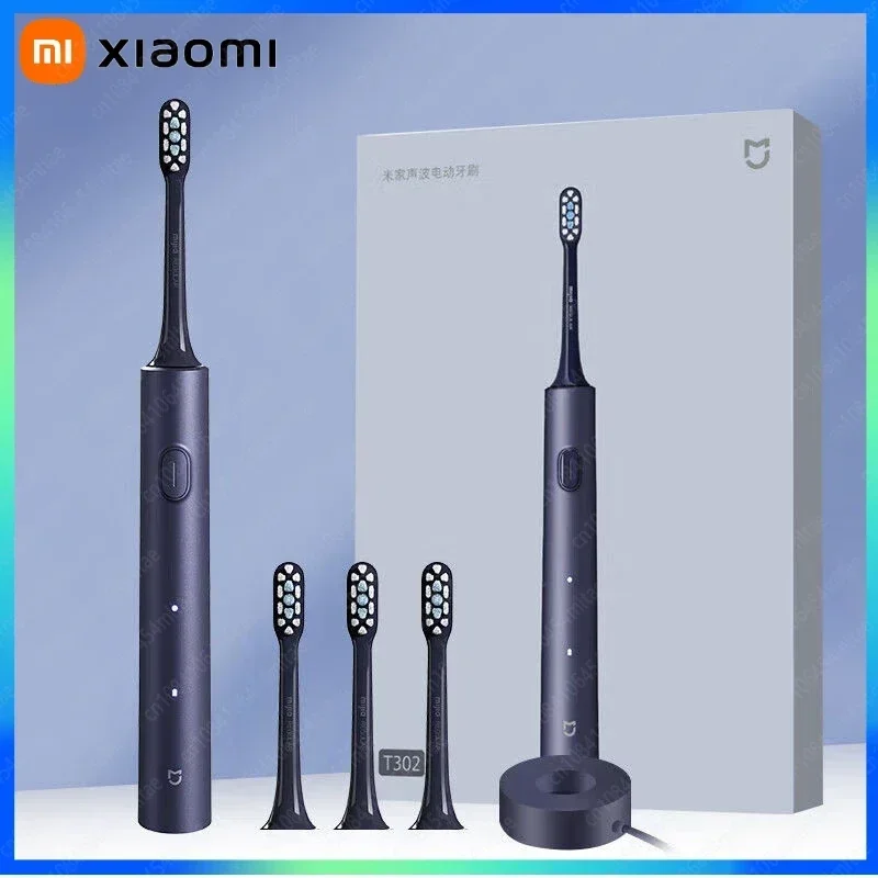 Электрическая звуковая зубная щетка XIAOMI MIJIA T302, перезаряжаемая от USB для взрослых, водонепроницаемая электронная зубная щетка для отбеливания зубов