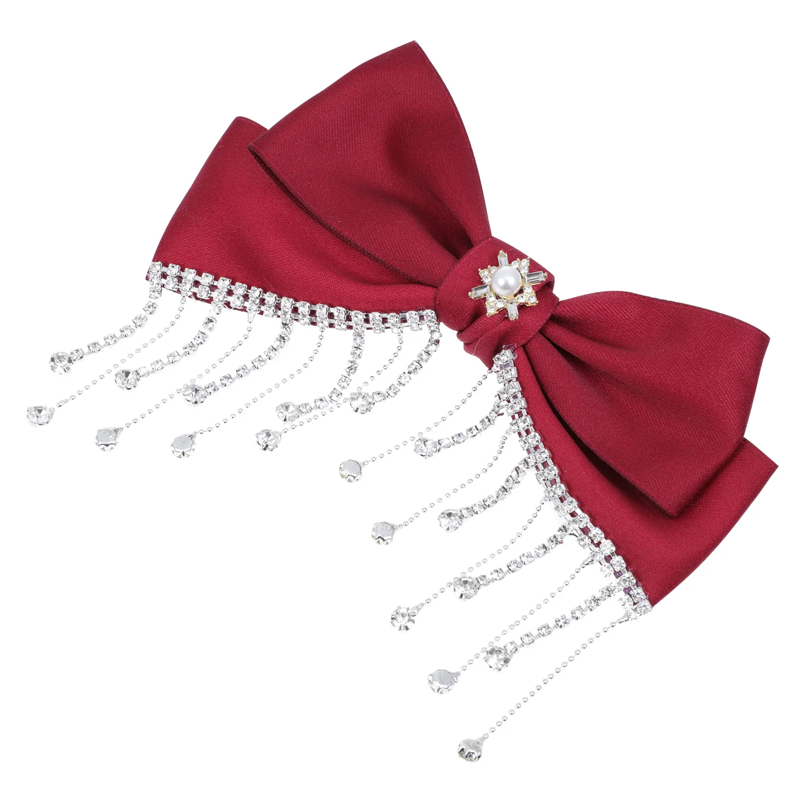 

New Stylish Bowknot Hair Clip Red Alligator Clip Hairpin For Wedding Xmas Party Decorative Lovely Headdress Barrette Bow
