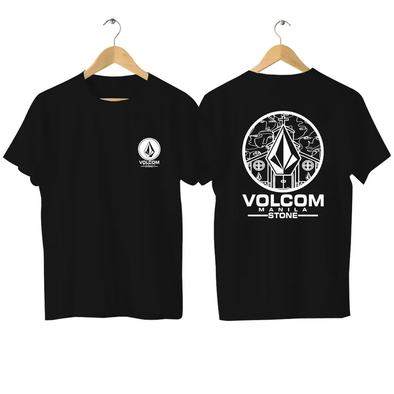 

2024 Fashion Tees Men T Shirt Double-sided Casual Oversized Volcom Stone T-shirt Graphic Sports Tops Breathable Streetwear S-4XL