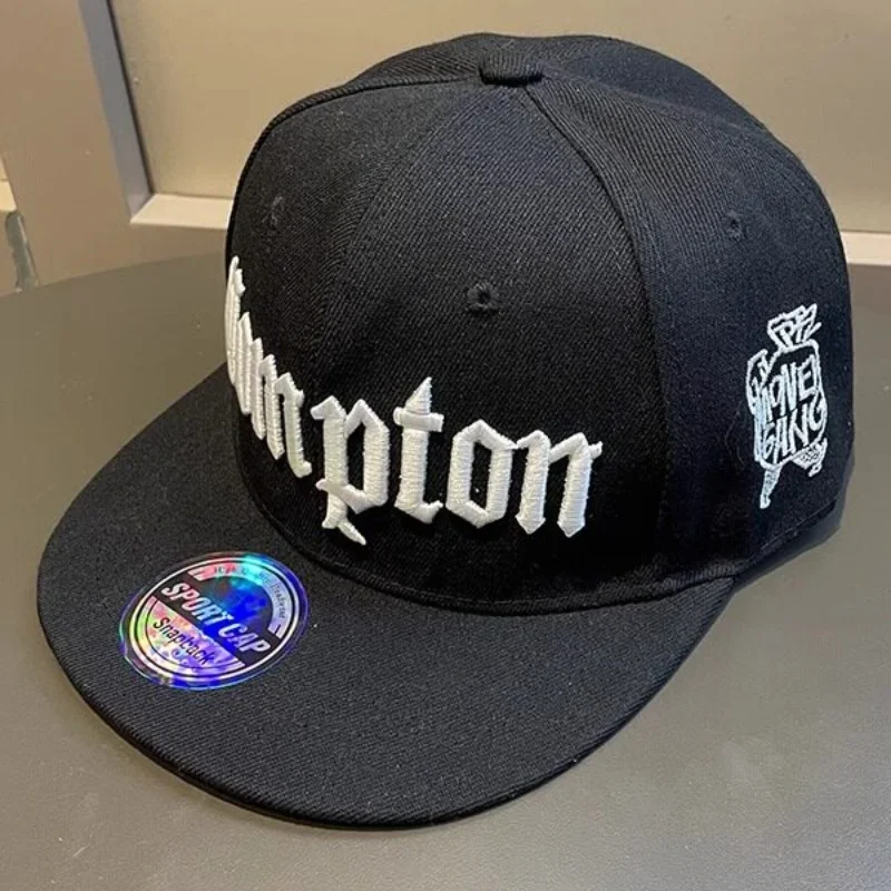 Men's Retro American Big Head Circumference Flat Brim Duckbill Baseball Cap Hip-Hop Street Dance Board Hat