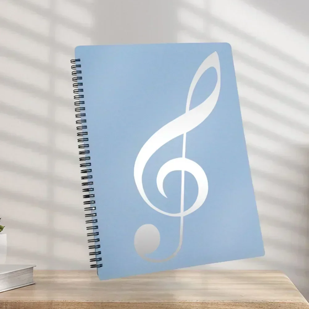 Flexible 40 Pages Piano Music Score Folder A4 Music Book Clip Sheet Note Folder Piano Paper Sheets Music Score For Practice - Image 4