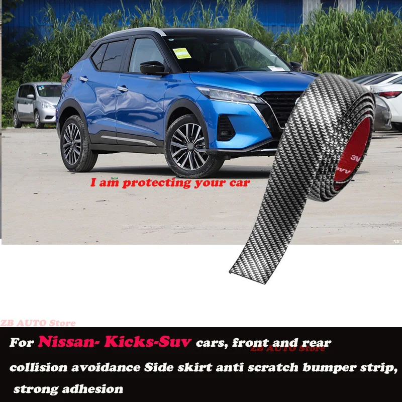 

Strong adhesive bumper strip, front and rear lip side skirts, collision and scratch resistant suitable For Nissan Kicks Suv