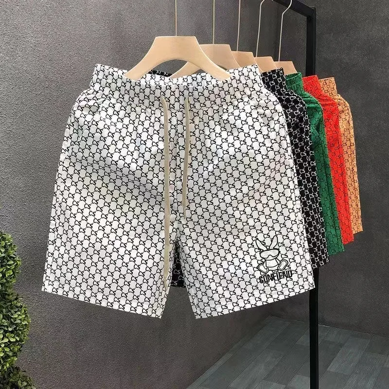 2024 Summer New Men\'s 3D Custom Quick-drying Trend Stacked Swimming Beach Pants Fashion Trend Essential Shorts Fashion Y2k