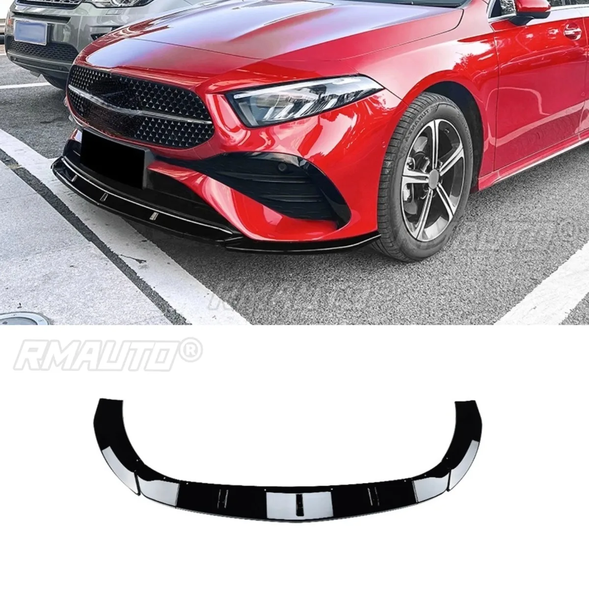 

Для Benz A-Class W177 A180 A200 A35 AMG Передний бампер для Benz A-Class W177 A180 A200 A35 AMG 2023+ Комплект бампера Splitter Body Kit