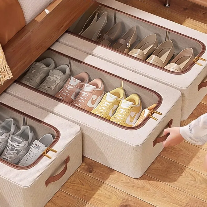 

Shoe box shoe storage, home dormitory space-saving foldable thickened shoe cabinet