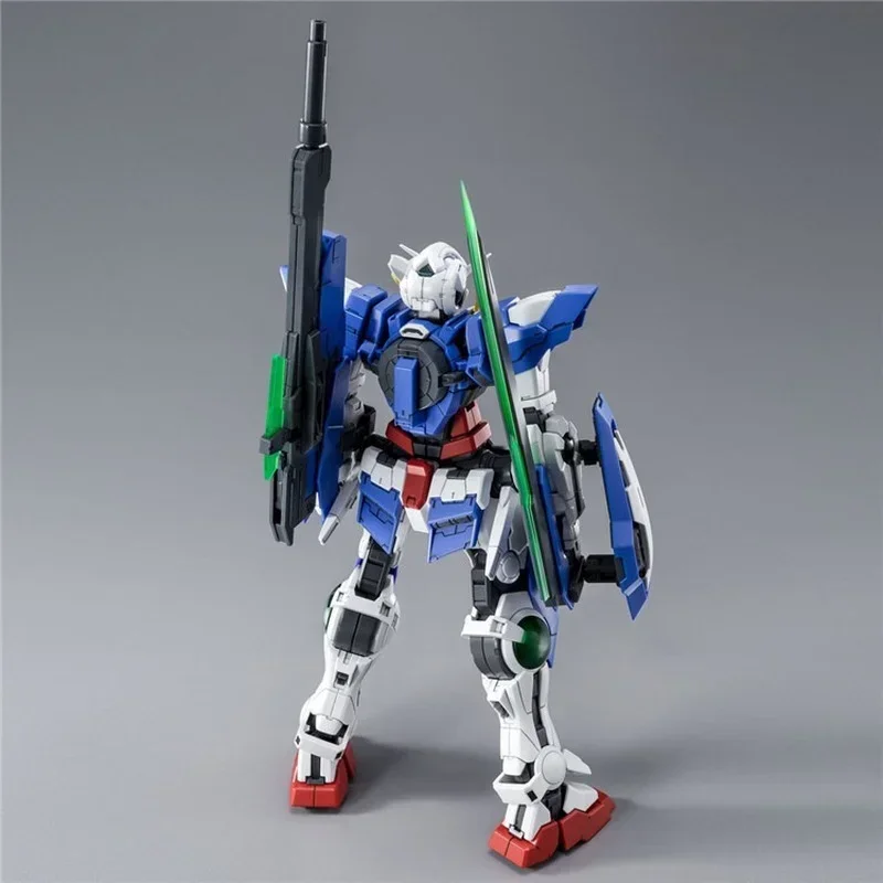 Bandai asli Gundam Model Kit Anime Figure MG 1/100 GN-001 GUNDAM EXIA R3 tokoh aksi hadiah mainan untuk anak-anak