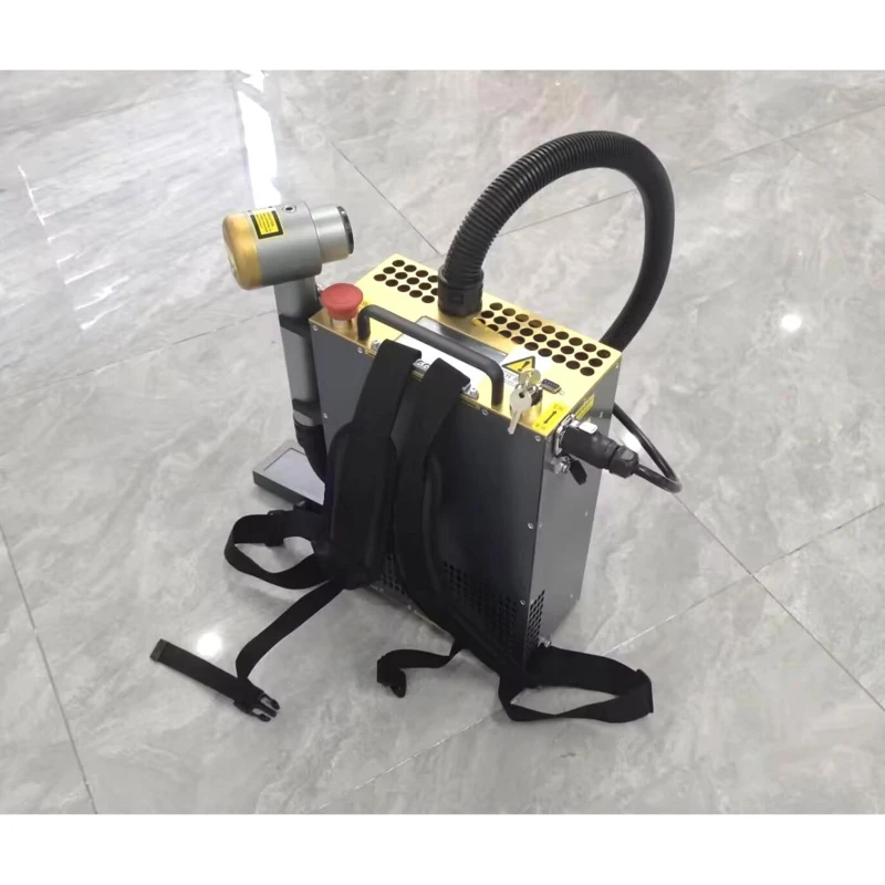 Hot Sale 300w 100w Pulse Portable Laser Rust Oxide Removal Cleaning Machine Backpack Fiber Wood Oil Laser Cleaner