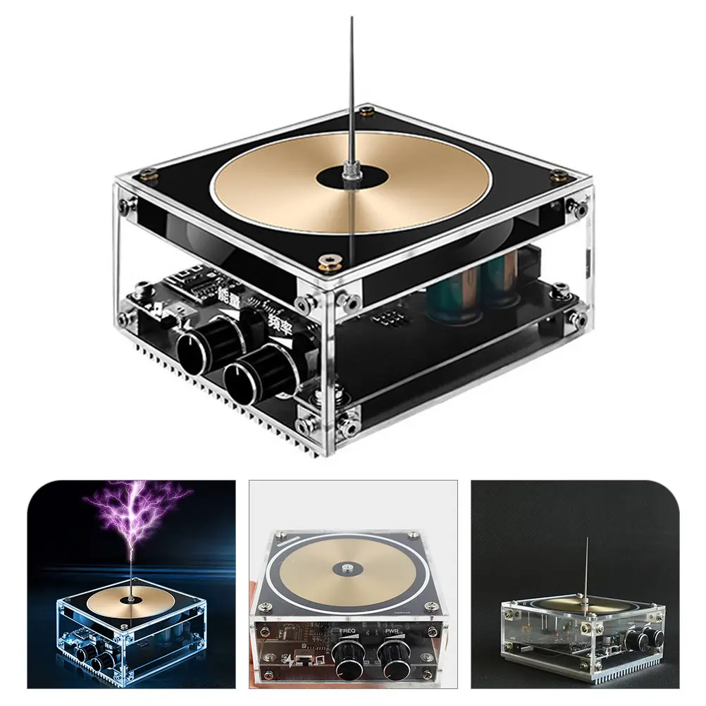 

Настольный беспроводной генератор электрических разрядов на твердотельной катушке для научных экспериментов и электронной музыки (генератор дугового разряда)