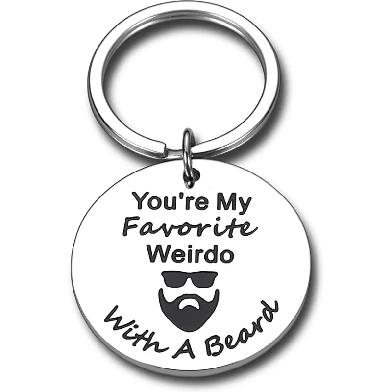 You're My Favorite Weirdo Keychain Funny Valentine's Day Gifts for Him Boyfriend Husband