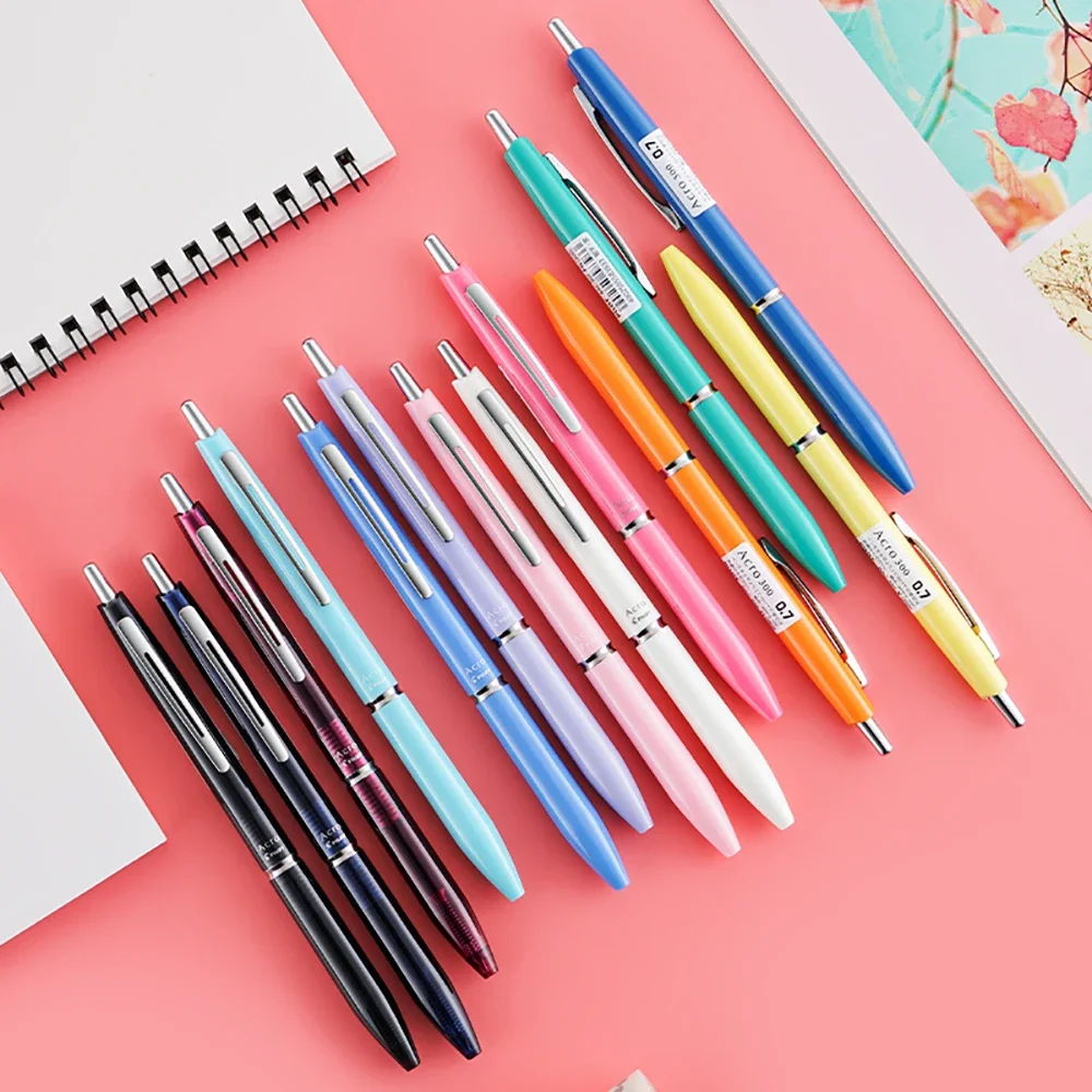 1Pc Japan Pilot BAC-30EF Ballpoint Pen for Students with Smooth Pressing Resin | Metal Pen Barrel Ball Pen 0.5/0.7mm Stationery