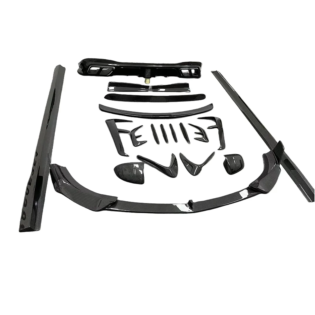 Car Accessories  Auto Bumper Dry Carbon Fiber Body Kit For Mercedes Benz S-Class W223 Front Lip Rear Lip Bumper