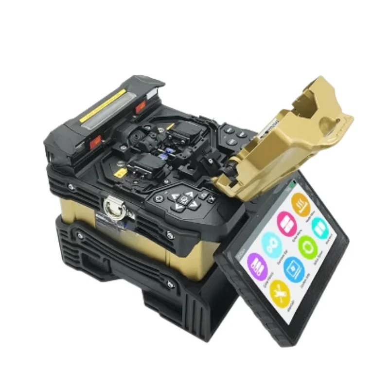 V9+ 5'' High Resolution Color LCD Touch Screen Arc Welding Machine Fibre Splicing Machine Optical Fiber Fusion Splicer