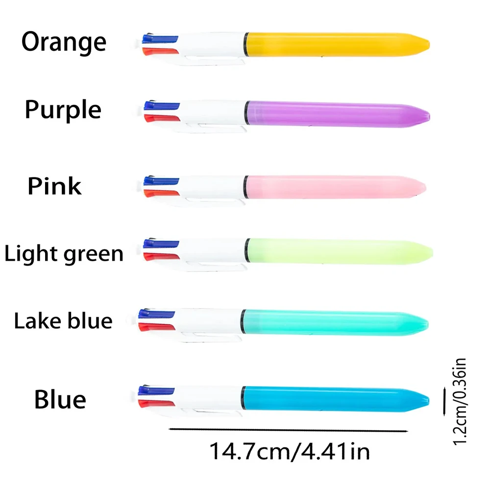 Custom Name Ballpoint Pen,Personalized Multi‑Ink Pen,4‑in‑1 Retractable Ball Pen,Macaron Pastel Body,Office School Stationery
