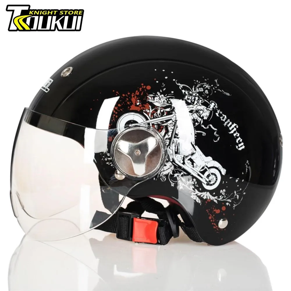 

New Motorcycle Helmet Men Women Capacete De Moto Helmet Scooter Motorbike Cycling Helmet Casco Moto Equipment HD Visors