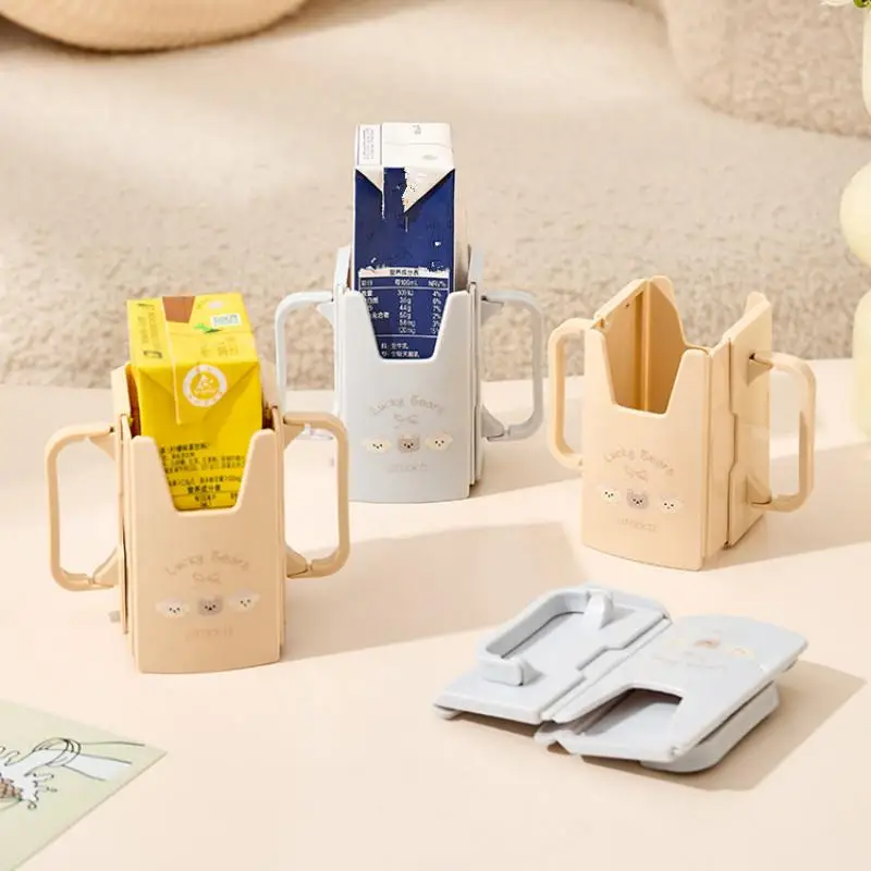 Anti-Squeeze Milk Tray with Juice Pouch Box Functionality for Toddlers and Babies