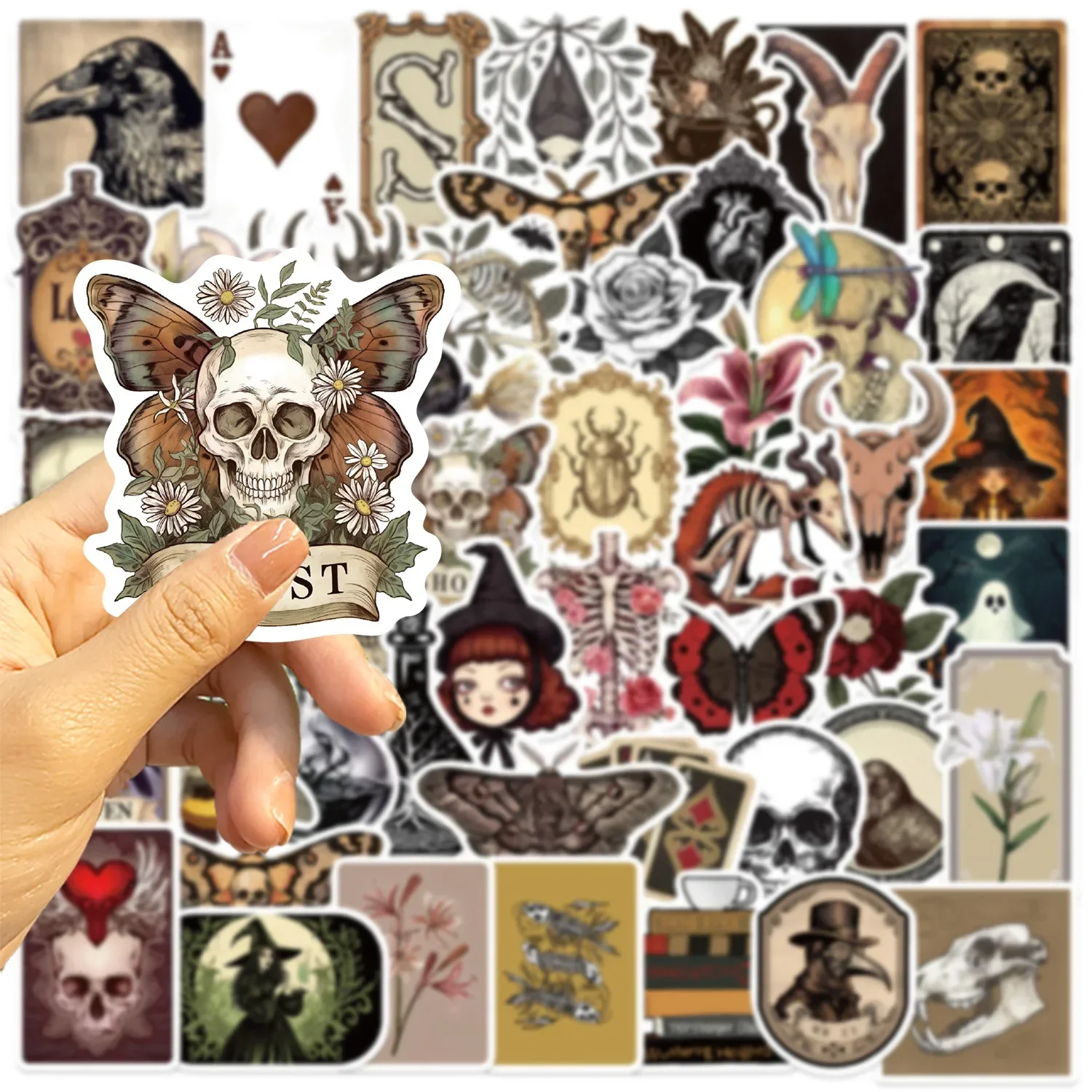 50PCS Creative Gothic Dark Romance Stickers DIY Personalized Decoration Phone Case Notebook Desktop Stickers